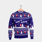 Jersey de Navidad Let it Snow Azul Hombre