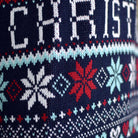 Jersey de Navidad para Hombre Azul Merry Christmas Detalle Nieve