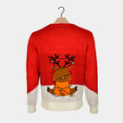 Jersey de Navidad para Hombre Jingle Bells Suck Rojo Cascabeles 3D espalda