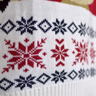 Jersey de Navidad para Hombre Rojo con Reno y Nieve Detalle Nieve