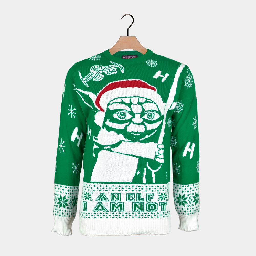 Jersey de Navidad para Hombre Yoda Star Wars