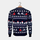 Jersey de Navidad para Mujer con Árboles, Muñecos y Papá Noel espalda