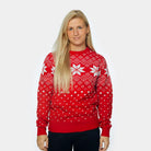 Jersey de Navidad para Mujer Rojo con Estrellas Mujer