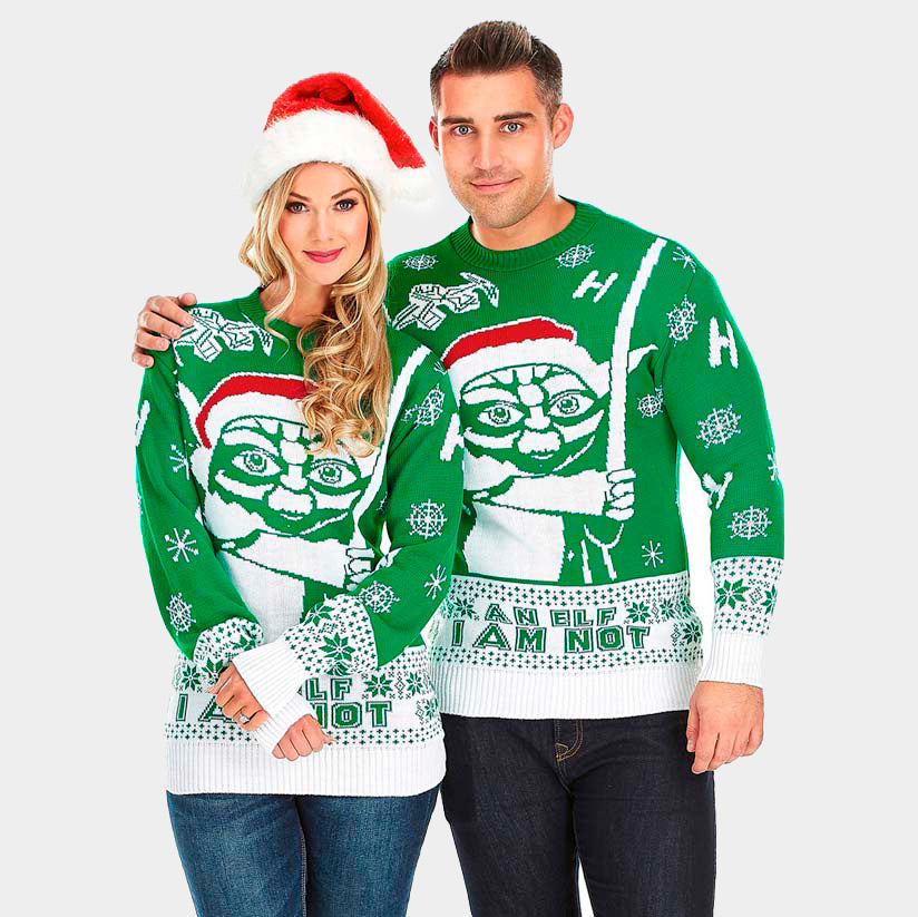 Jersey de Navidad Parejas Yoda Star Wars 